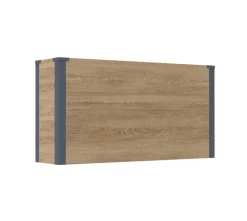 Westmann Pflanzkasten Talus Holzoptik Metall B/H/L: ca. 100x52x25 cm