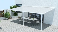 Westmann Terrassenüberdachung Bruce weiß Aluminium B/H/L: ca. 617x270x300 cm