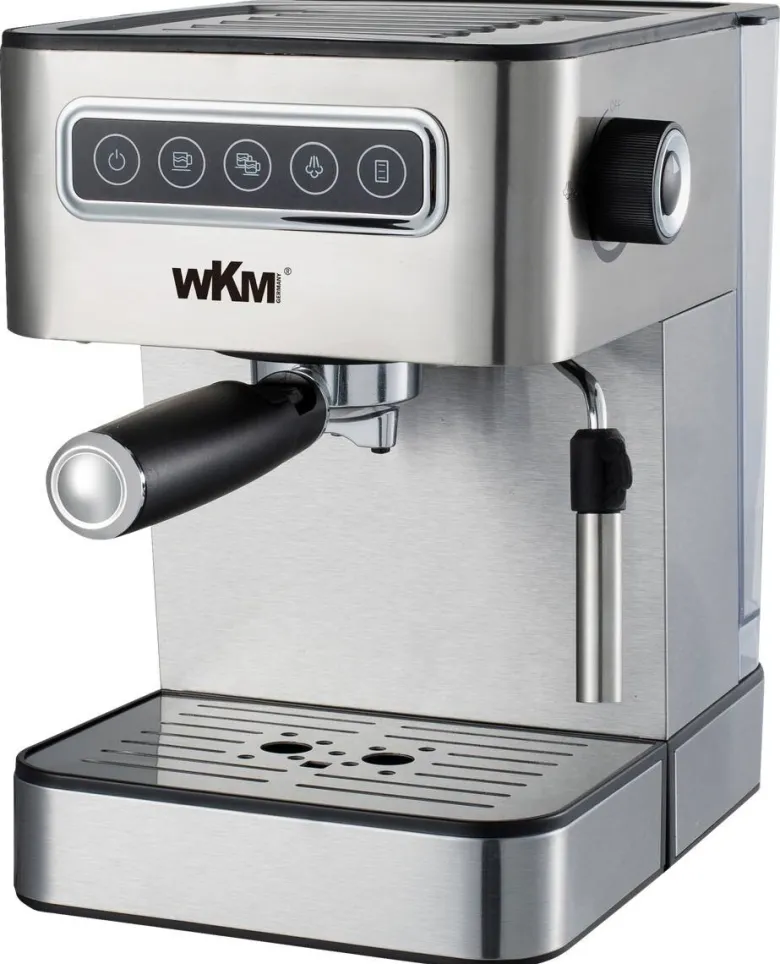 WKM Espressomaschine ESP-850 stahlfarbig Edelstahl B/H/T: ca. 20x29,7x28,3 cm