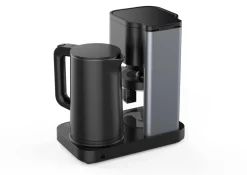WKM 2 in 1 Kaffeemaschine und Wasserkocher KWK-1600 schwarz Kunststoff Glas