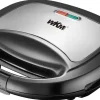 WKM Sandwichtoaster ST-850.1 schwarz stahlfarbig Kunststoff Metall B/H/T: ca. 23,5x7,7x21 cm