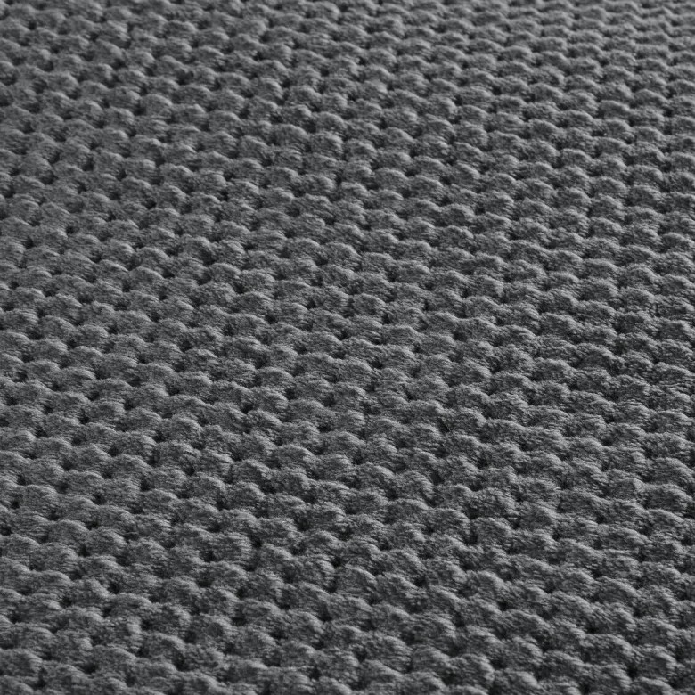 Wohndecke Flanell anthrazit Polyester B/L: ca. 220x240 cm