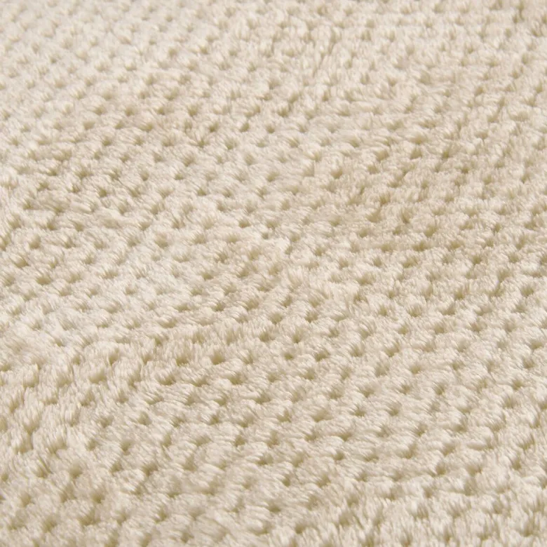 Wohndecke Flanell beige Polyester B/L: ca. 220x240 cm