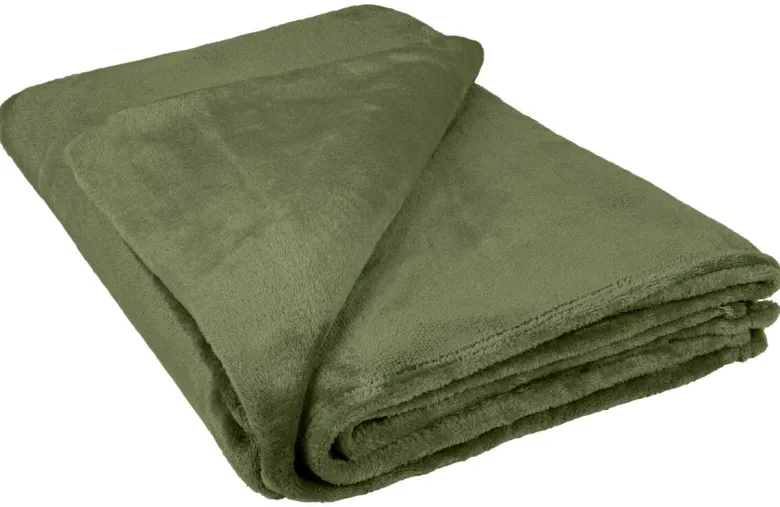 Wohndecke grün Polyester B/L: ca. 160x220 cm