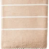 Wohndecke RAINBOW beige Baumwolle B/L: ca. 130x170 cm