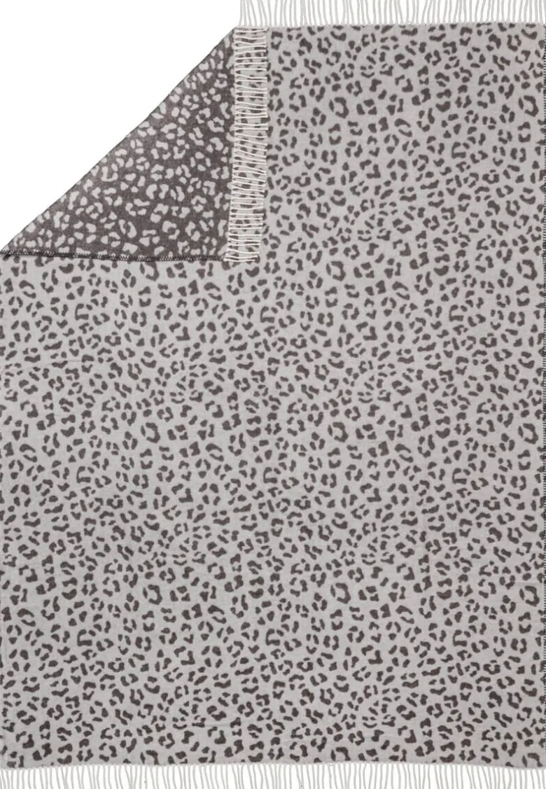 Wohndecke silber Baumwolle B/L: ca. 150x200 cm