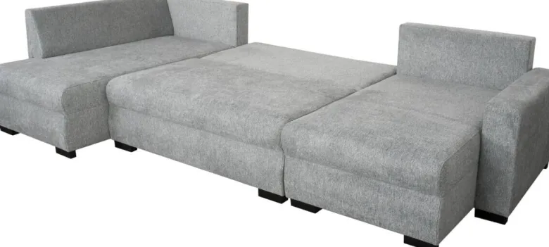Wohnlandschaft grau Microfaser B/H/T: ca. 312x90x169 cm