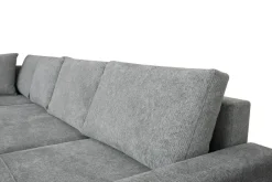 Wohnlandschaft grau Microfaser B/H/T: ca. 312x90x169 cm