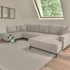Wohnlandschaft Zero stone Microfaser B/H/T: ca. 362x86x195 cm