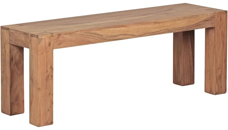 Wohnling Sitzbank natur Akazie B/H/T: ca. 120x45x35 cm