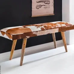 Wohnling Sitzbank natur Echtholz B/H/T: ca. 120x52x40 cm