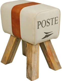 Wohnling Sitzhocker beige B/H/T: ca. 40x47x30 cm