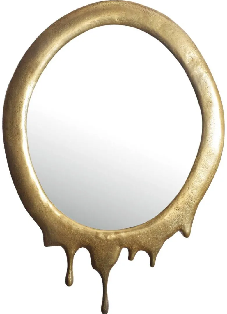 Wohnling Wandspiegel gold Metall B/H/T: ca. 50x71x3 cm