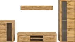 Wohnwand Jam Eiche Wotan Nachbildung B/H/T: ca. 310x169x35 cm