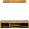 Wohnwand Jam Eiche Wotan Nachbildung grau B/H/T: ca. 310x159x35 cm