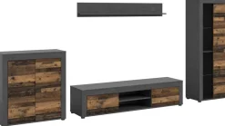 Wohnwand Jam Matera Nachbildung Old Wood Nachbildung B/H/T: ca. 159x330x35 cm