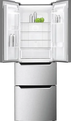 Wolkenstein Kühl-/Gefrierkombination FD351.4A++ Inox B/H/T: ca. 64x186x69 cm
