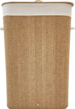 Wäschekorb braun Bambus B/H/T: ca. 40x60x30 cm