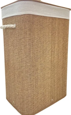 Wäschekorb braun Bambus B/H/T: ca. 40x60x30 cm