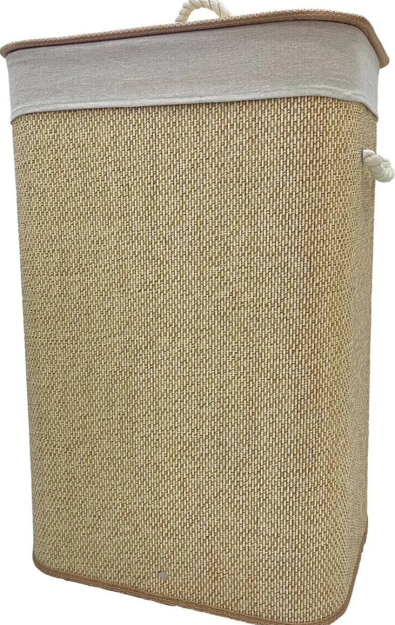 Wäschekorb natur Bambus B/H/T: ca. 40x60x30 cm
