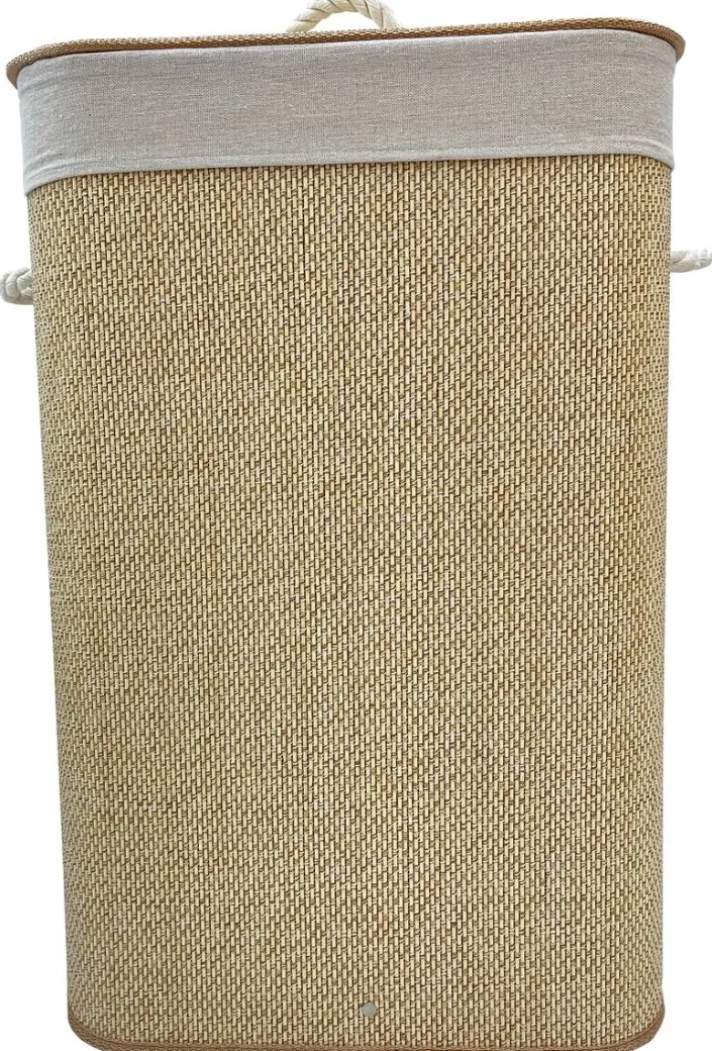 Wäschekorb natur Bambus B/H/T: ca. 40x60x30 cm