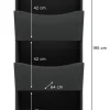 Wäscheschrank Free anthrazit B/H/T: ca. 60x196x68 cm