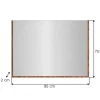 xonox.home Garderobenspiegel Bueno Basalt Nox Oak Nachbildung B/H: ca. 95x70 cm