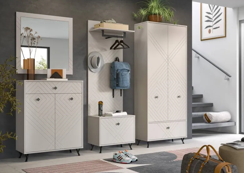 xonox.home Wandspiegel NOTES sandbeige sandbeige matt Melamin B/H/T: ca. 45x100x2 cm