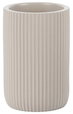 Zahnputzbecher Samos sand Polyresin