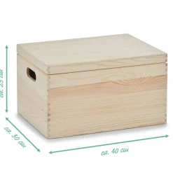 Zeller Allzweckkiste natur Holz B/H/L: ca. 30x23x40 cm