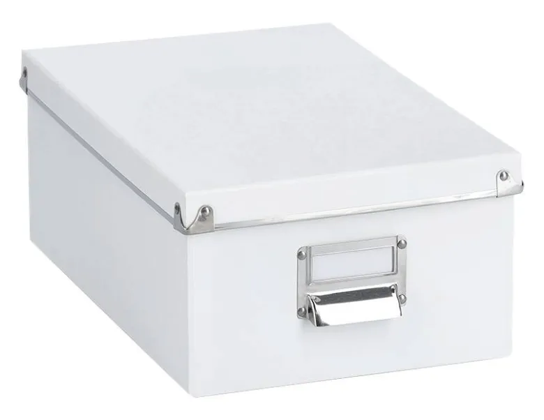 Zeller Aufbewahrungsboxen-Set weiß Metall