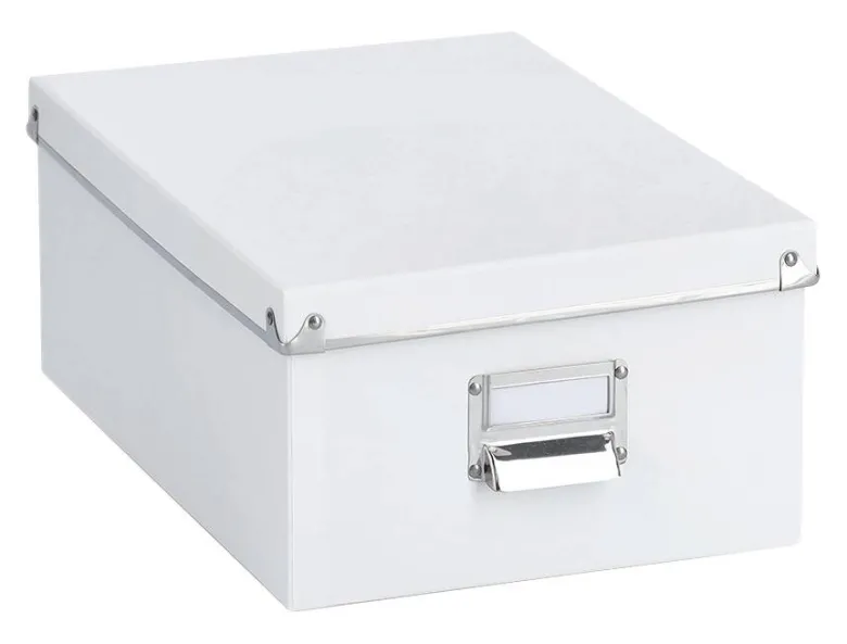 Zeller Aufbewahrungsboxen-Set weiß Metall