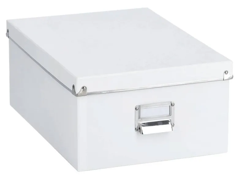 Zeller Aufbewahrungsboxen-Set weiß Metall