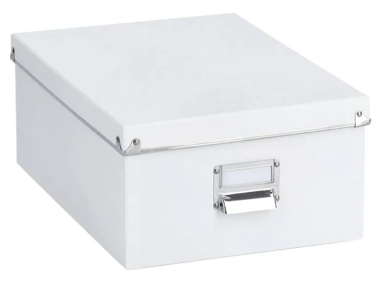 Zeller Aufbewahrungsboxen-Set weiß Metall