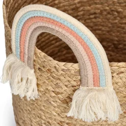 Zeller Aufbewahrungskorb Rainbow natur B/H/L: ca. 33,5x35x15 cm