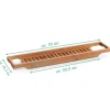 Zeller Badewannenablage braun Bambus B/H/L: ca. 14,3x4,5x70 cm