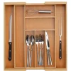 Zeller Besteckkasten ausziehbar natur Bambus B/H/L: ca. 35x6,5x43 cm