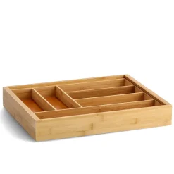 Zeller Besteckkasten ausziehbar natur Bambus B/H/L: ca. 35x6,5x43 cm