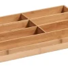 Zeller Besteckkasten natur Bambus B/H/L: ca. 30,5x4,3x44 cm