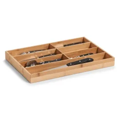 Zeller Besteckkasten natur Bambus B/H/L: ca. 30,5x4,3x44 cm
