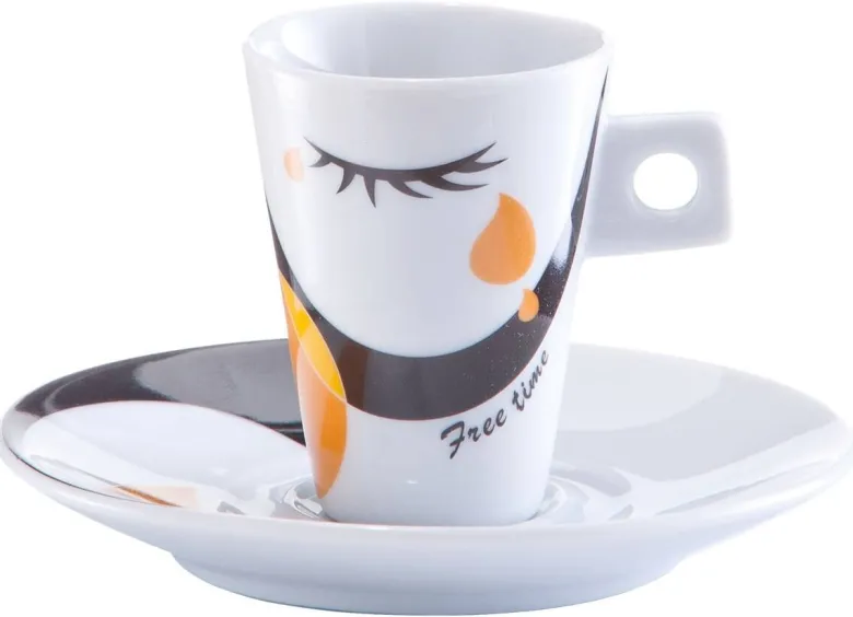 Zeller Espresso-Set Faces