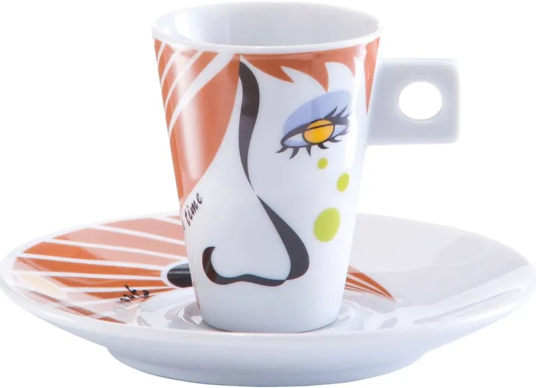 Zeller Espresso-Set Faces