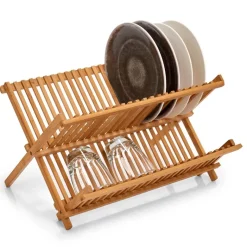 Zeller Geschirrabtropfständer natur Bambus B/H/L: ca. 35x25x42 cm