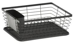 Zeller Geschirrabtropfständer schwarz Metall B/H/L: ca. 30,5x14,5x37 cm