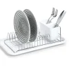 Zeller Geschirrabtropfständer weiß Metall B/H/L: ca. 24x13x43,5 cm