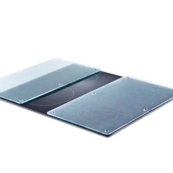 Zeller Herdabdeck-/Schneideplattenset transparent Glas B/H/L: ca. 30x0,7x52 cm