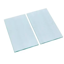 Zeller Herdabdeck-/Schneideplattenset transparent Glas B/H/L: ca. 30x0,7x52 cm