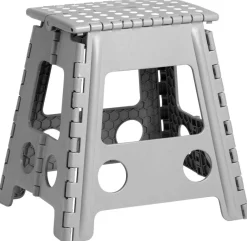 Zeller Klapphocker grau B/H/L: ca. 31x39x38,5 cm