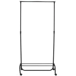 Zeller Kleiderständer schwarz Kunststoff B/H/L: ca. 43x175x86 cm