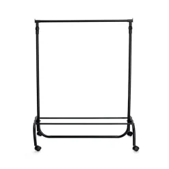 Zeller Kleiderständer schwarz Kunststoff B/H/L: ca. 43x175x86 cm